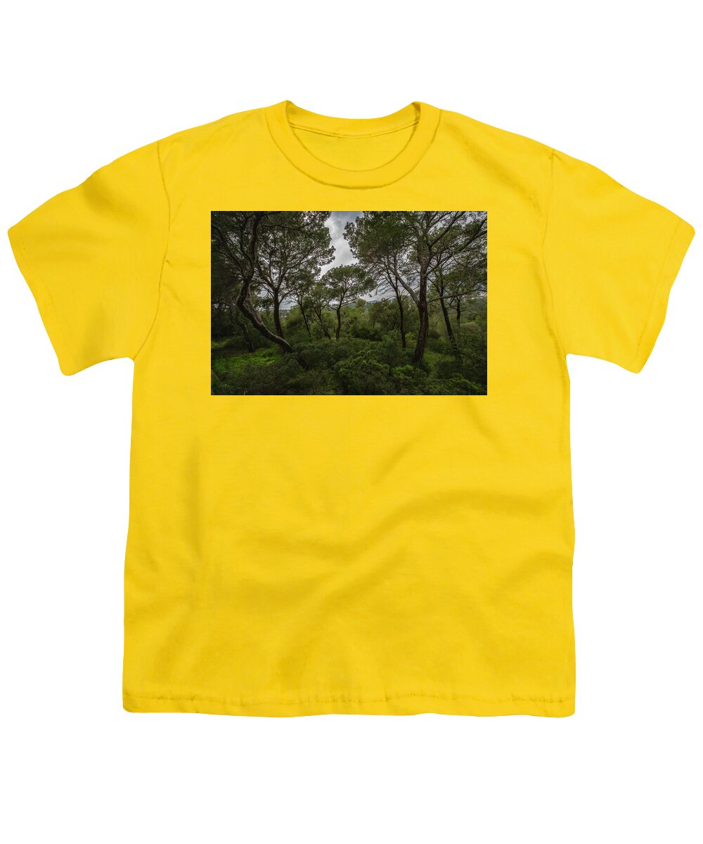 Hillside View from Spain Castle Gardens II - Youth T-Shirt