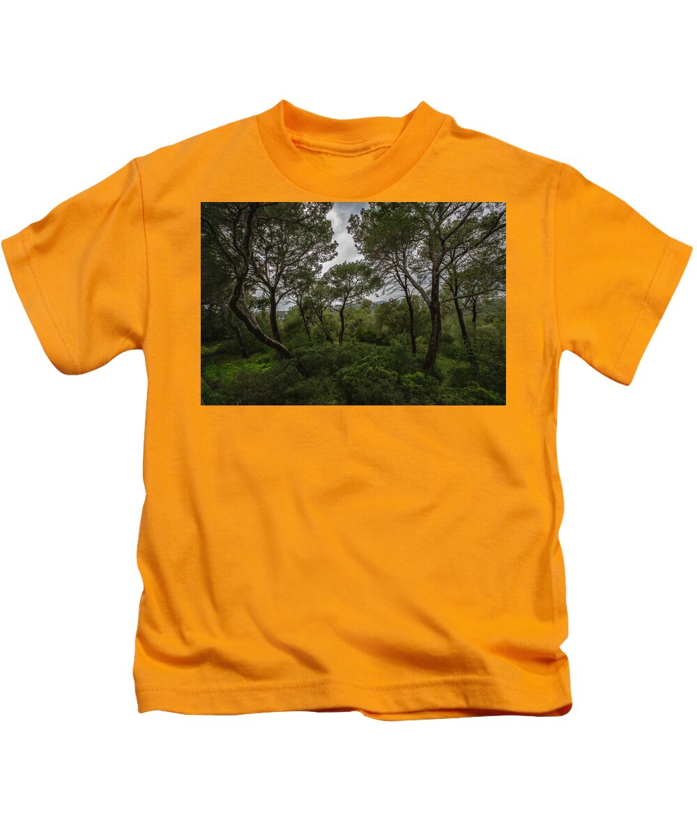 Hillside View from Spain Castle Gardens II - Kids T-Shirt