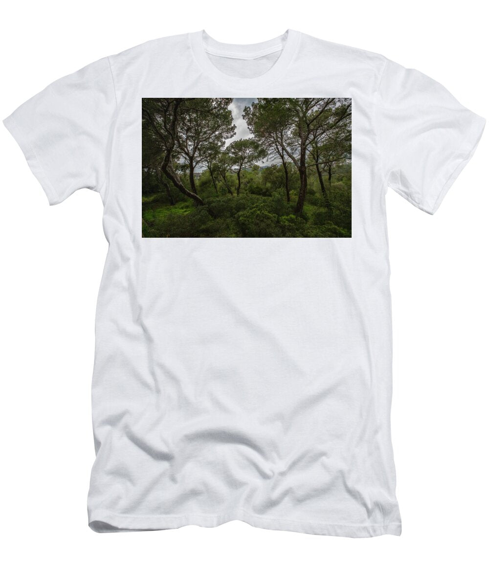 Hillside View from Spain Castle Gardens II - T-Shirt
