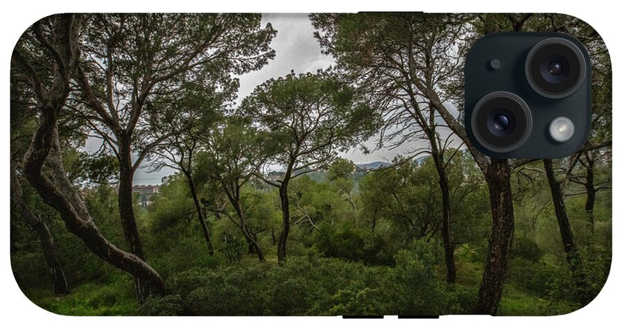 Hillside View from Spain Castle Gardens II - Phone Case