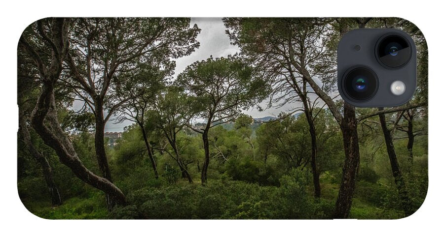 Hillside View from Spain Castle Gardens II - Phone Case