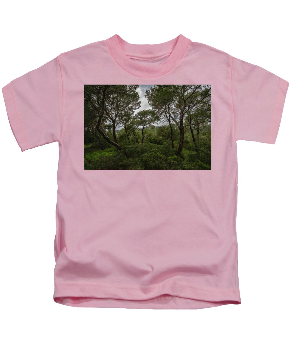 Hillside View from Spain Castle Gardens II - Kids T-Shirt