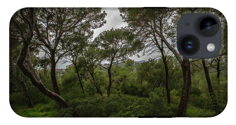 Hillside View from Spain Castle Gardens II - Phone Case