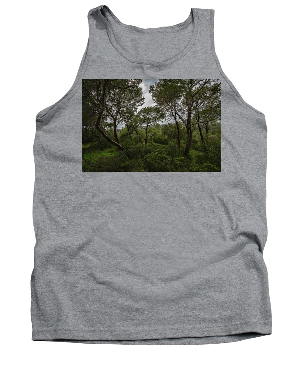 Hillside View from Spain Castle Gardens II - Tank Top