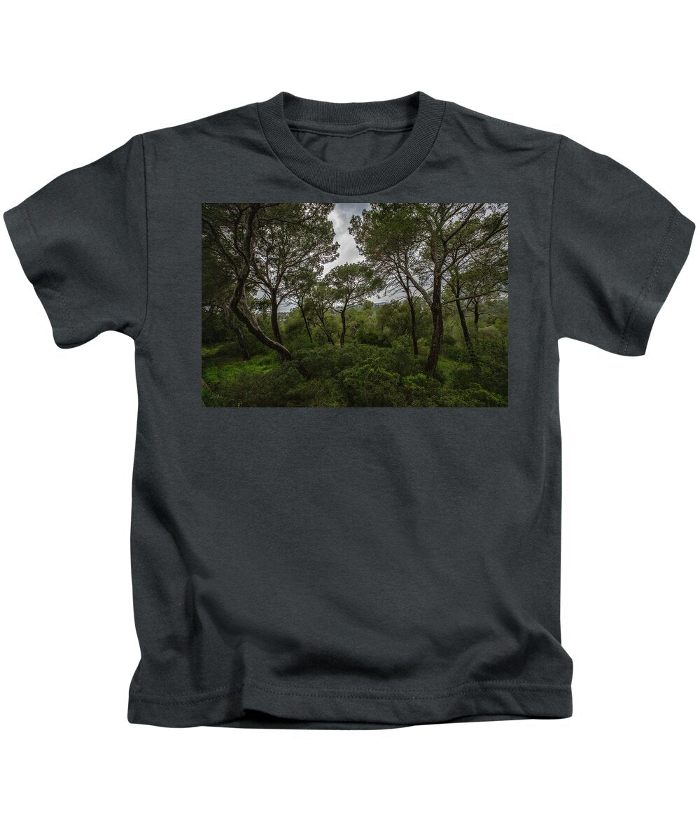 Hillside View from Spain Castle Gardens II - Kids T-Shirt