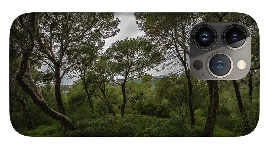 Hillside View from Spain Castle Gardens II - Phone Case