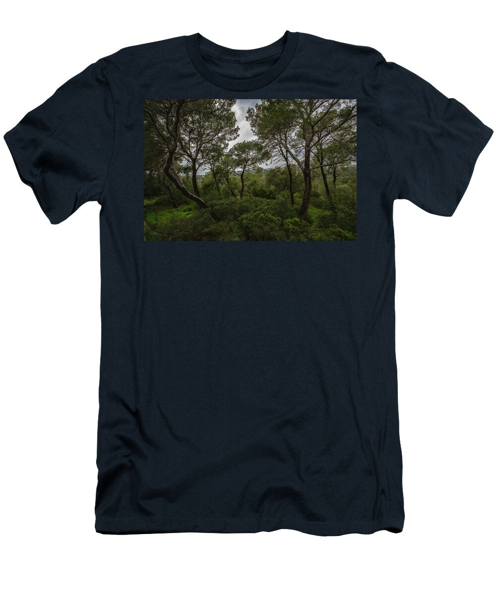 Hillside View from Spain Castle Gardens II - T-Shirt