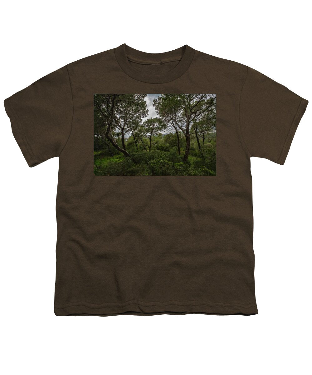 Hillside View from Spain Castle Gardens II - Youth T-Shirt