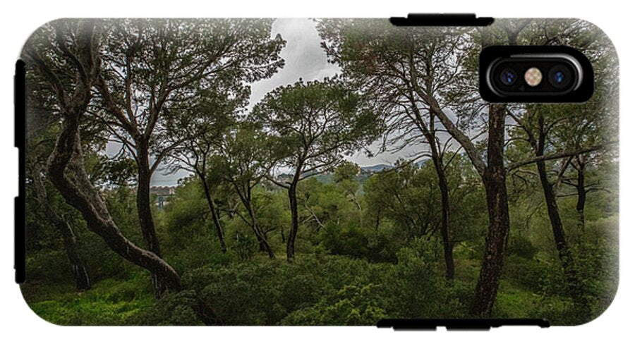 Hillside View from Spain Castle Gardens II - Phone Case