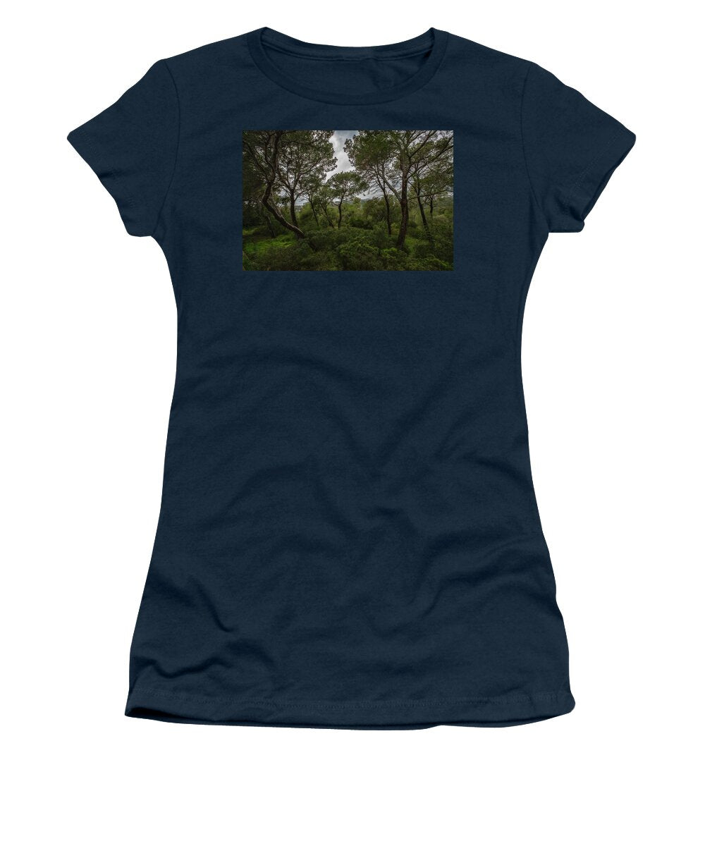 Hillside View from Spain Castle Gardens II - Women's T-Shirt