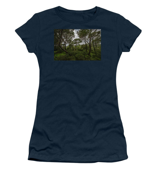Hillside View from Spain Castle Gardens II - Women's T-Shirt