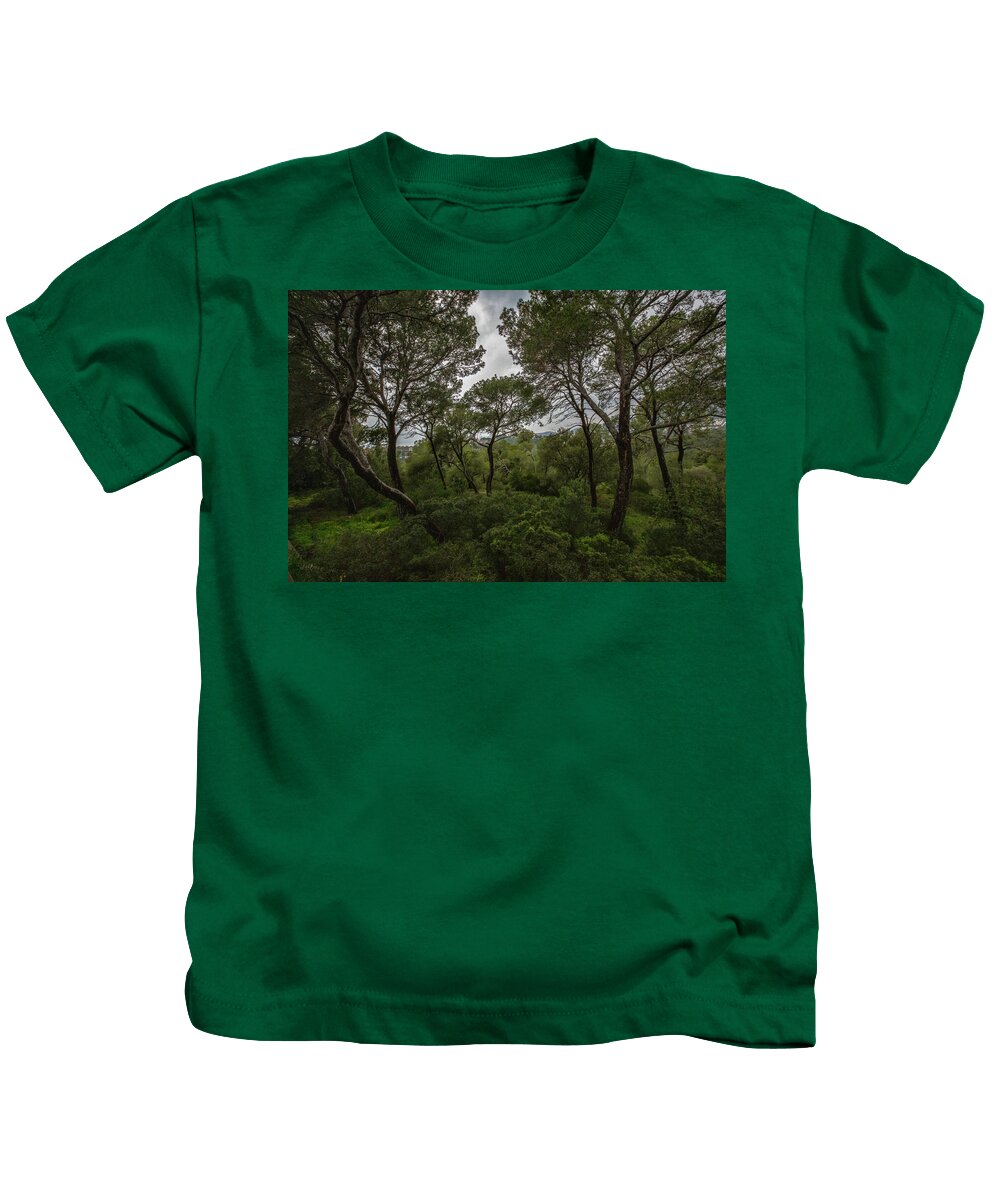 Hillside View from Spain Castle Gardens II - Kids T-Shirt