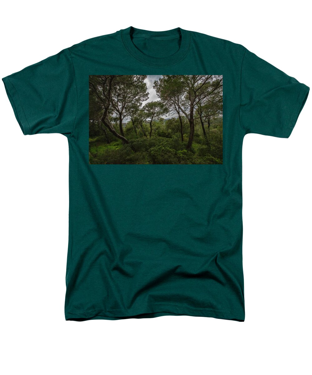 Hillside View from Spain Castle Gardens II - Men's T-Shirt  (Regular Fit)