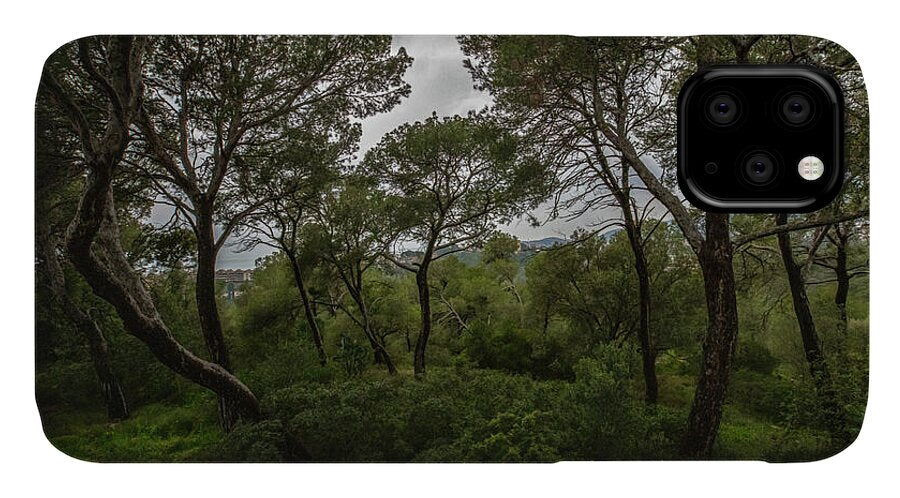 Hillside View from Spain Castle Gardens II - Phone Case