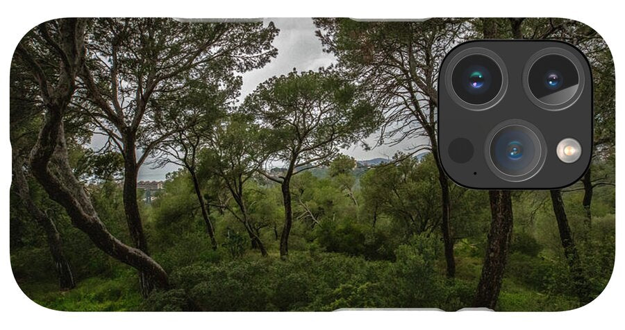 Hillside View from Spain Castle Gardens II - Phone Case