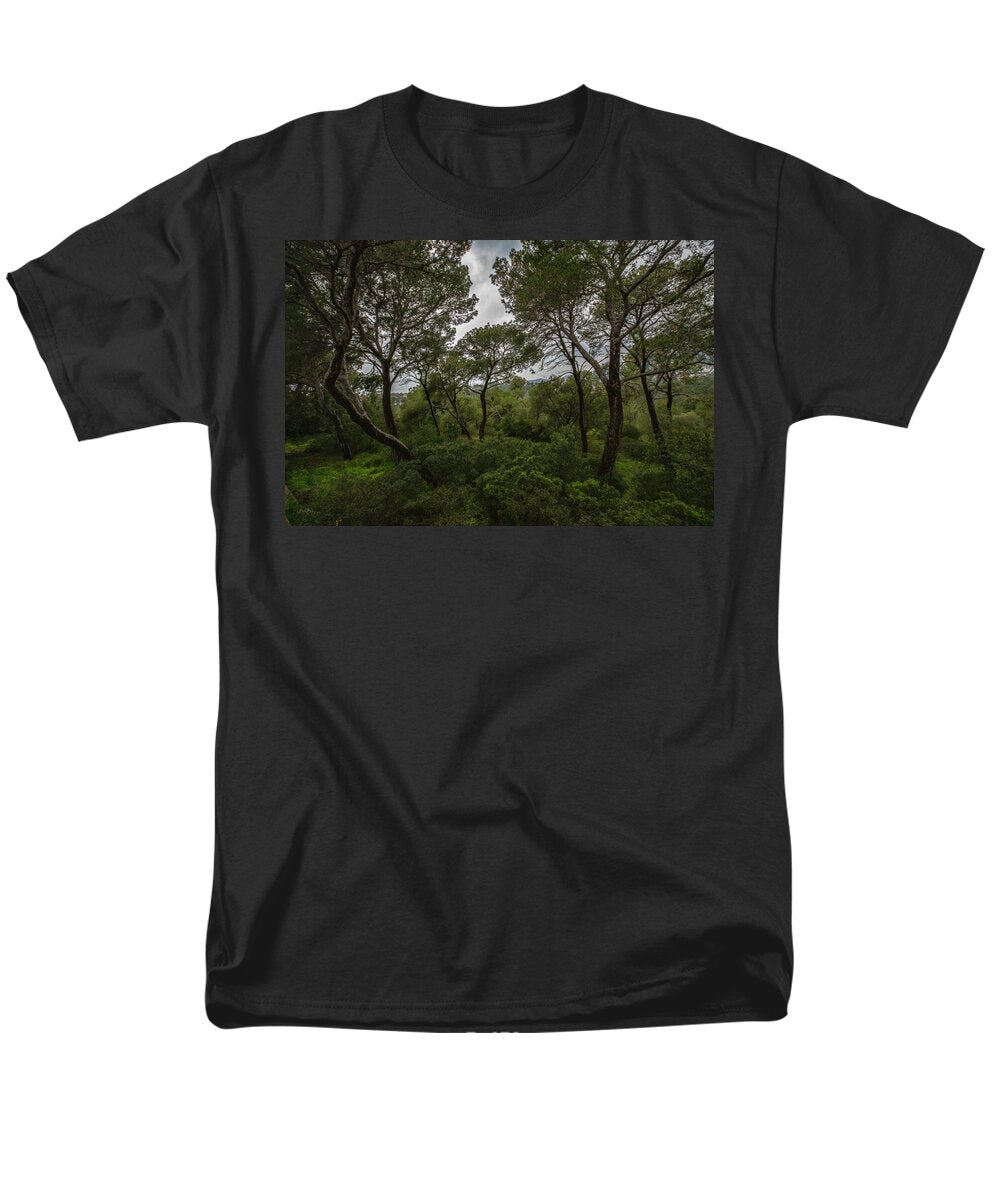 Hillside View from Spain Castle Gardens II - Men's T-Shirt  (Regular Fit)