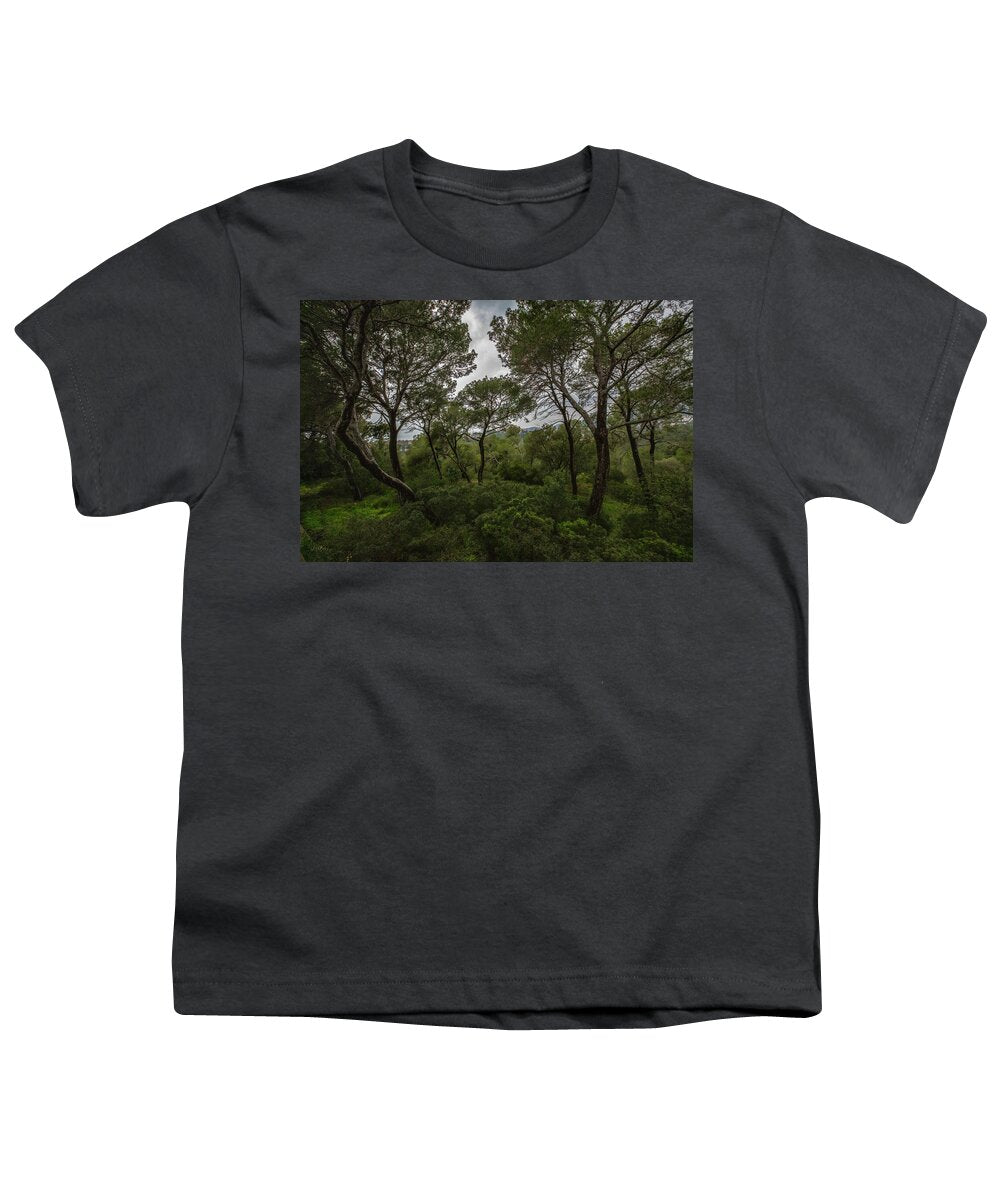 Hillside View from Spain Castle Gardens II - Youth T-Shirt