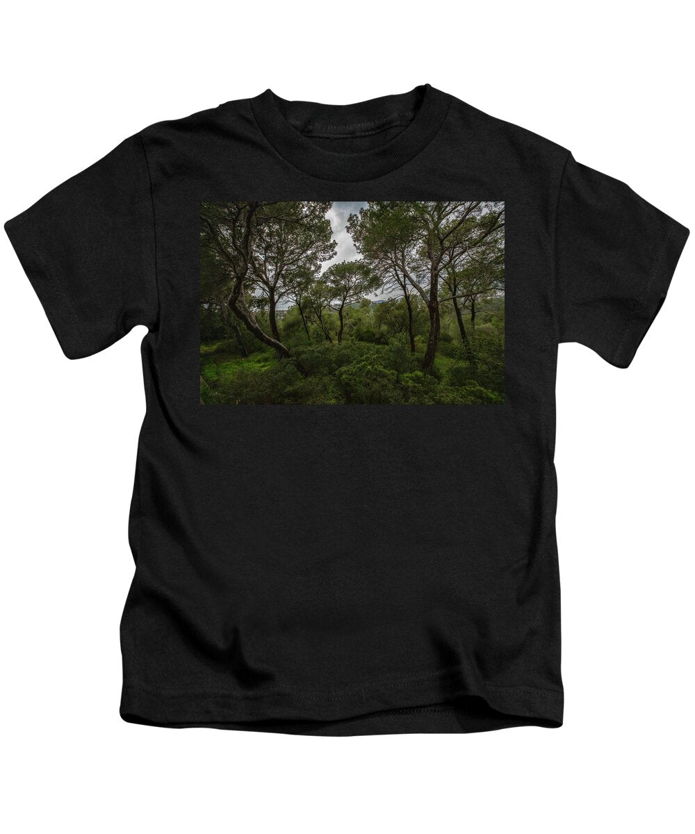 Hillside View from Spain Castle Gardens II - Kids T-Shirt