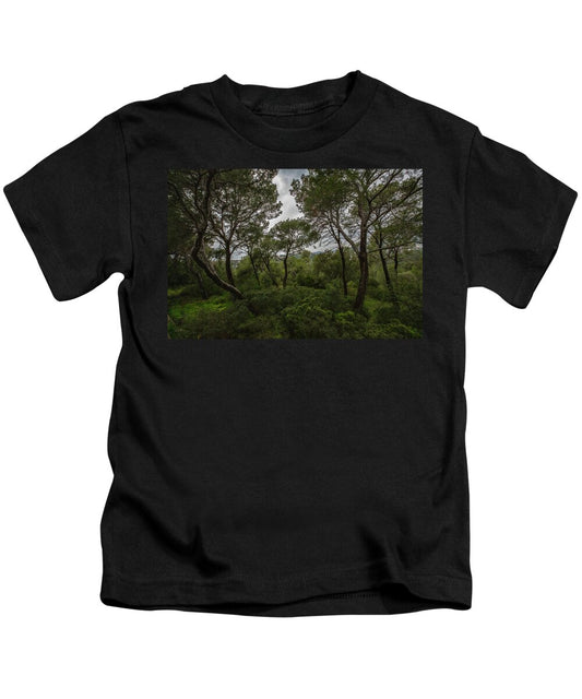 Hillside View from Spain Castle Gardens II - Kids T-Shirt