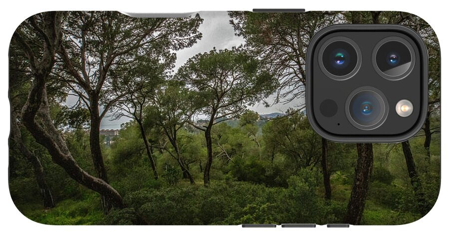 Hillside View from Spain Castle Gardens II - Phone Case