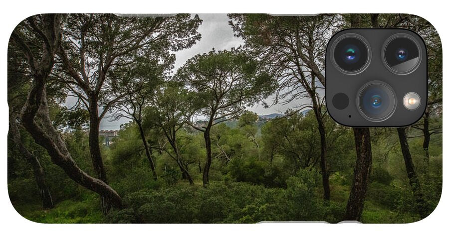 Hillside View from Spain Castle Gardens II - Phone Case