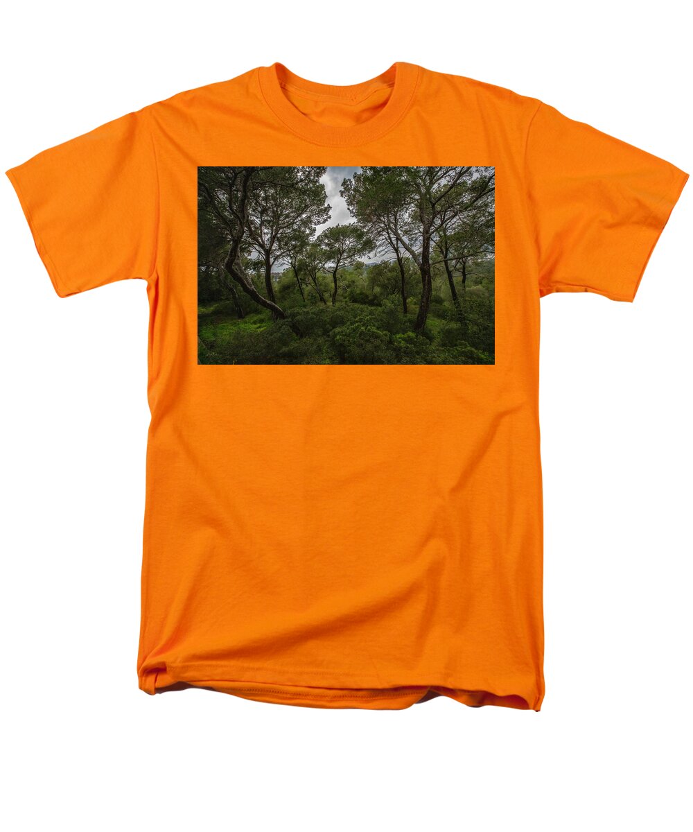 Hillside View from Spain Castle Gardens II - Men's T-Shirt  (Regular Fit)