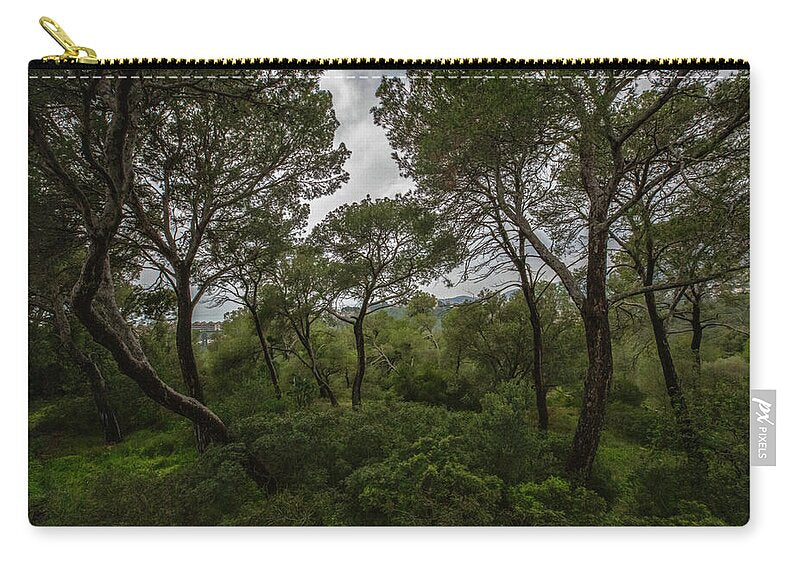 Hillside View from Spain Castle Gardens II - Zip Pouch