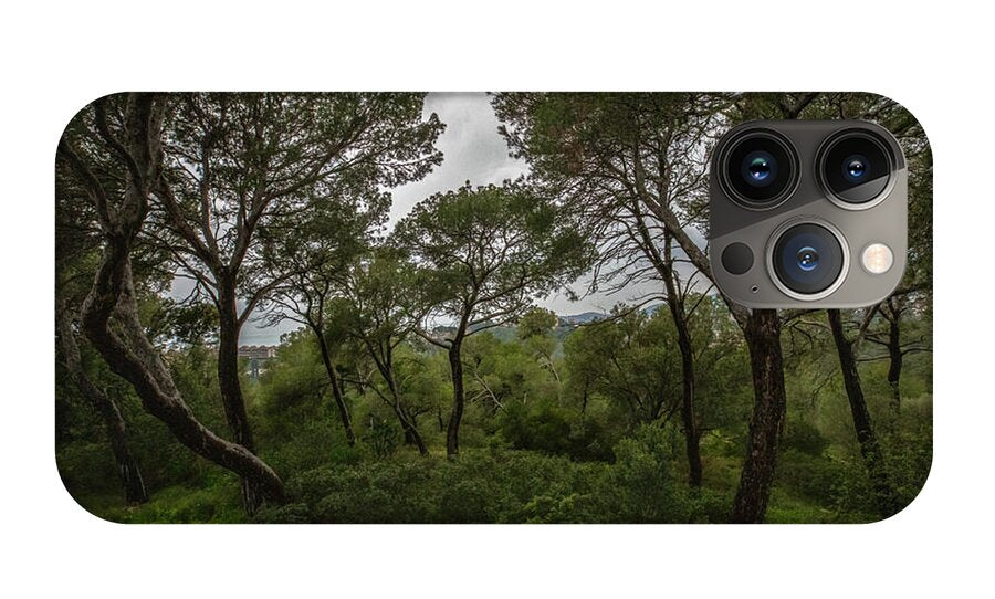 Hillside View from Spain Castle Gardens II - Phone Case