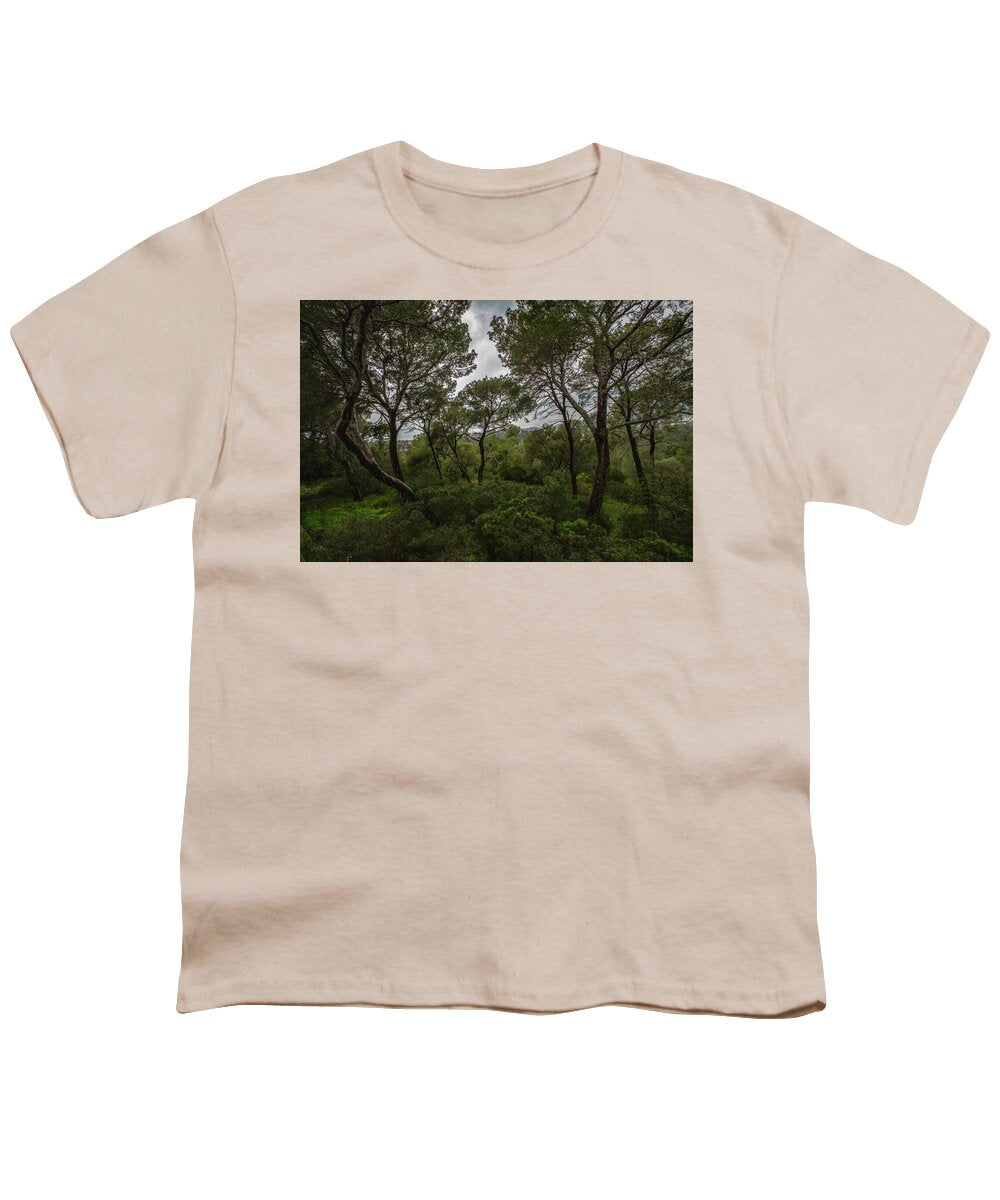 Hillside View from Spain Castle Gardens II - Youth T-Shirt