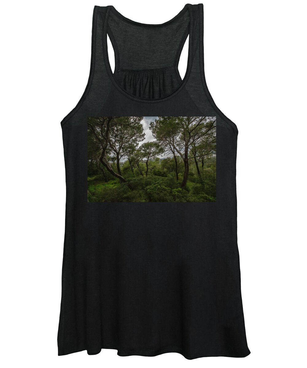 Hillside View from Spain Castle Gardens II - Women's Tank Top