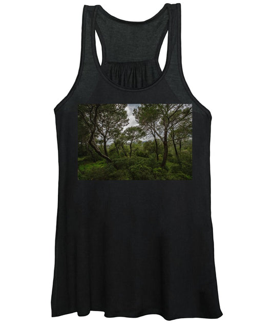 Hillside View from Spain Castle Gardens II - Women's Tank Top
