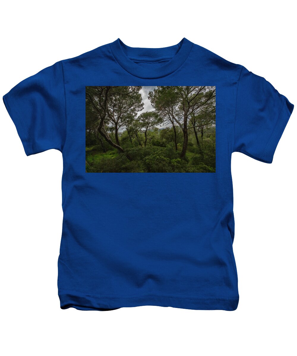 Hillside View from Spain Castle Gardens II - Kids T-Shirt