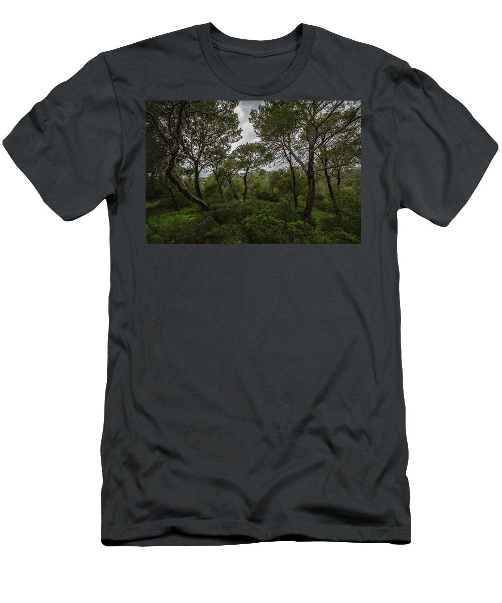 Hillside View from Spain Castle Gardens II - T-Shirt