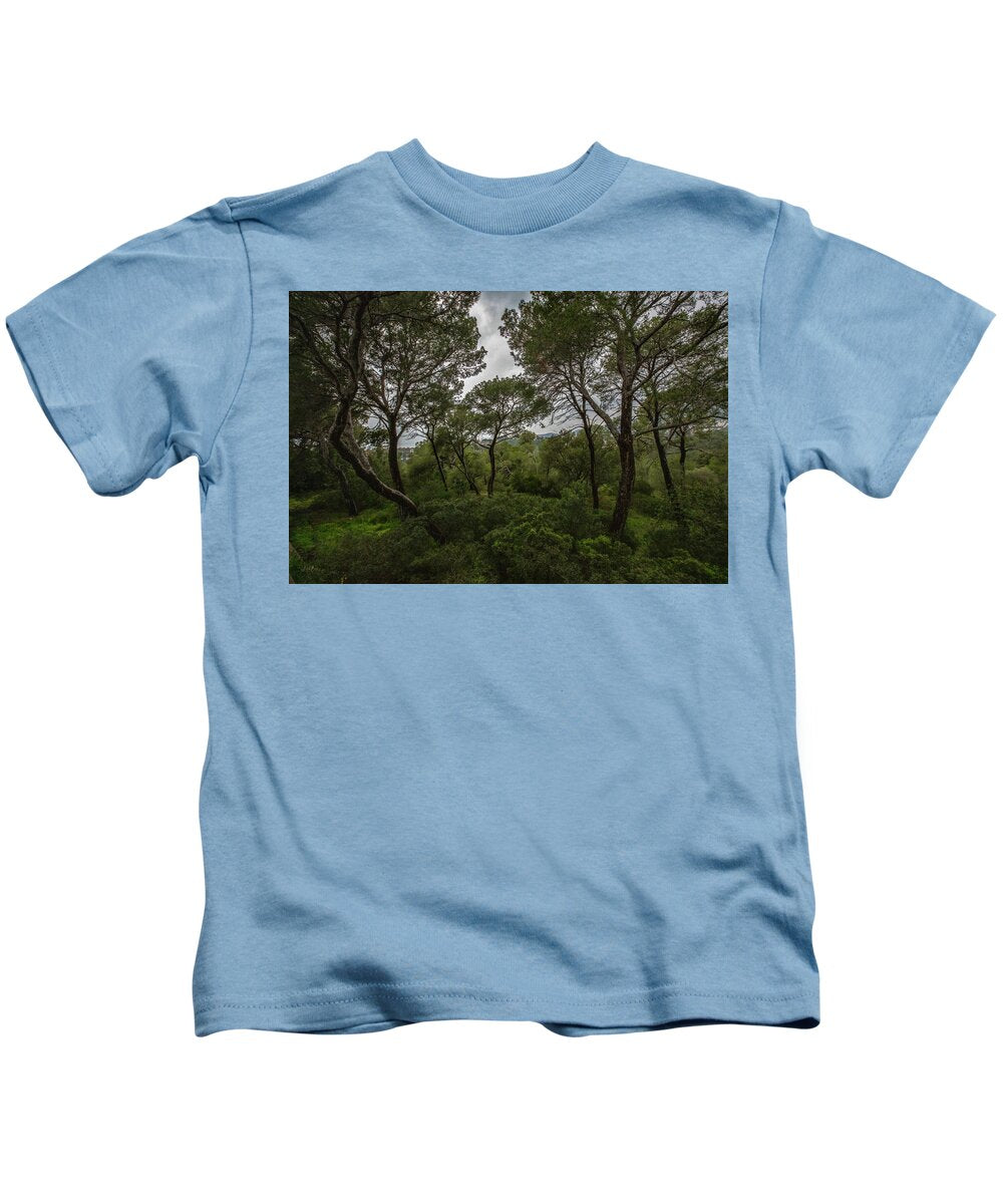 Hillside View from Spain Castle Gardens II - Kids T-Shirt