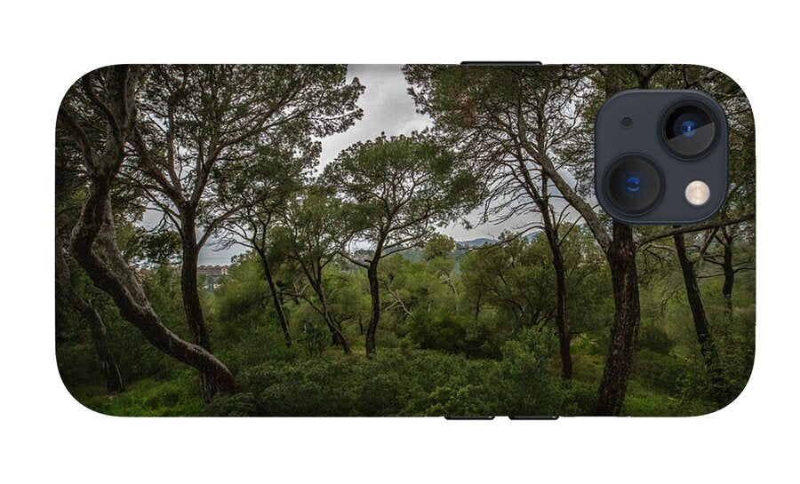 Hillside View from Spain Castle Gardens II - Phone Case