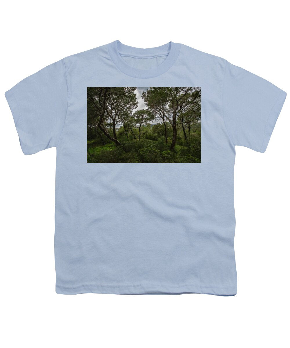 Hillside View from Spain Castle Gardens II - Youth T-Shirt