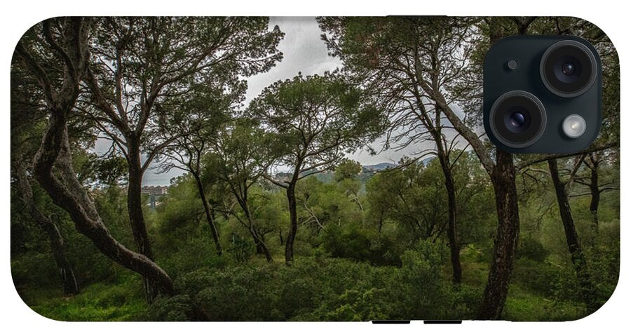 Hillside View from Spain Castle Gardens II - Phone Case