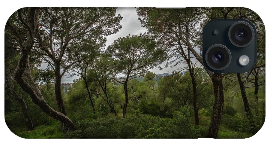 Hillside View from Spain Castle Gardens II - Phone Case