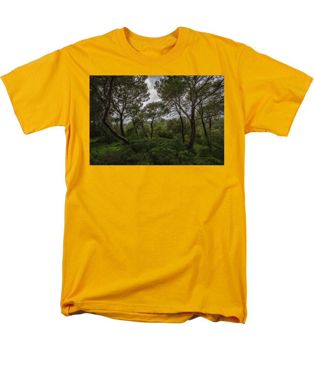 Hillside View from Spain Castle Gardens II - Men's T-Shirt  (Regular Fit)