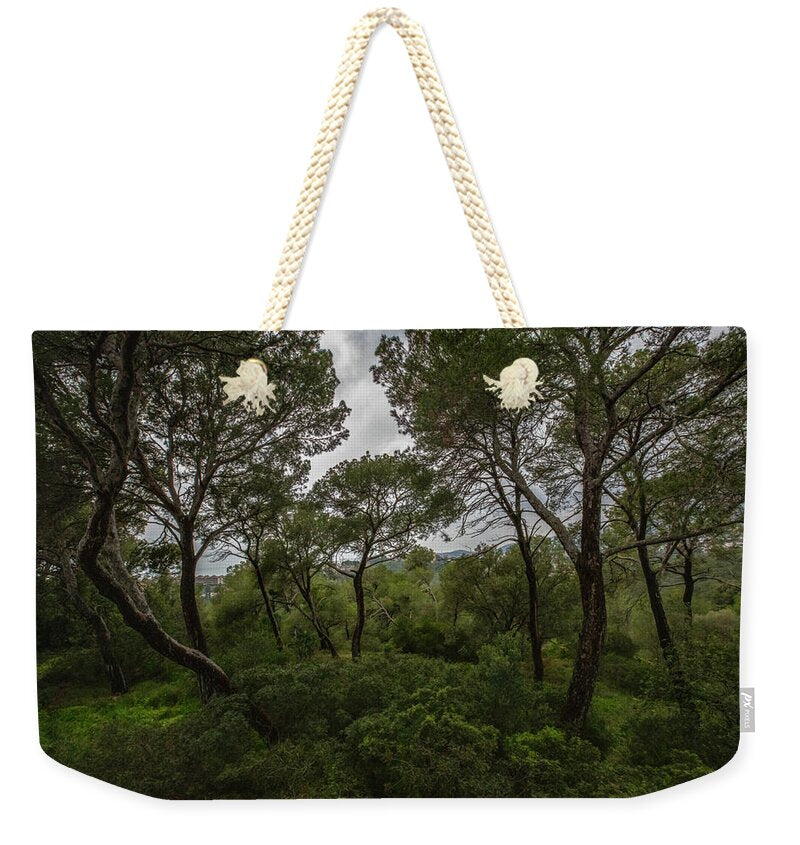 Hillside View from Spain Castle Gardens II - Weekender Tote Bag