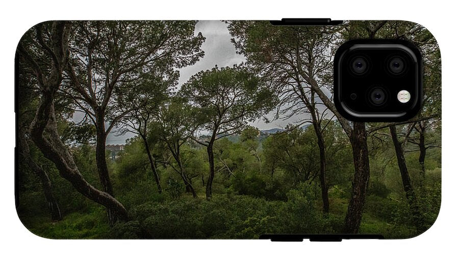 Hillside View from Spain Castle Gardens II - Phone Case